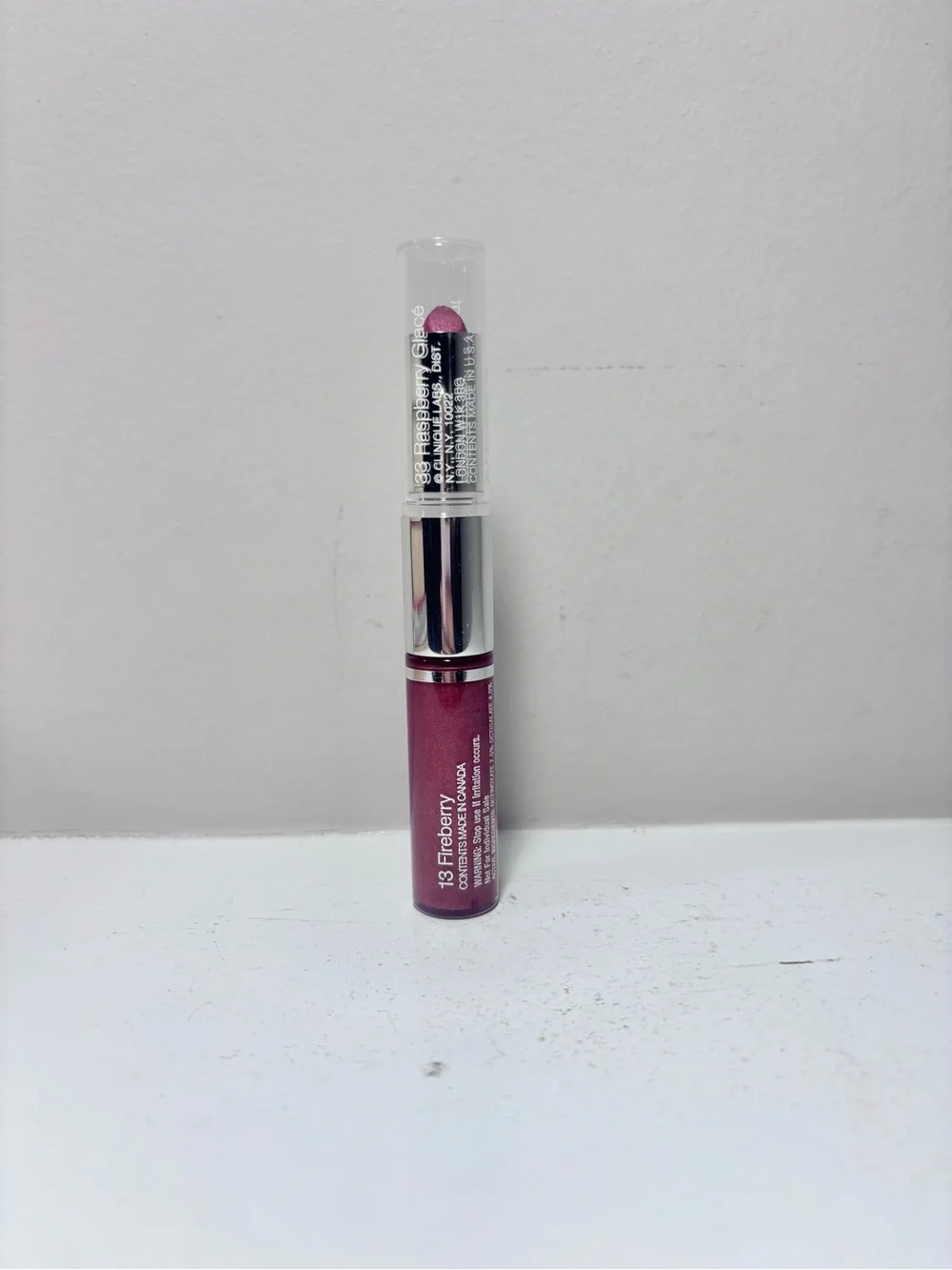 Clinique Duo 13 Fireberry Gloss 33 Raspberry Glacé Lipstick